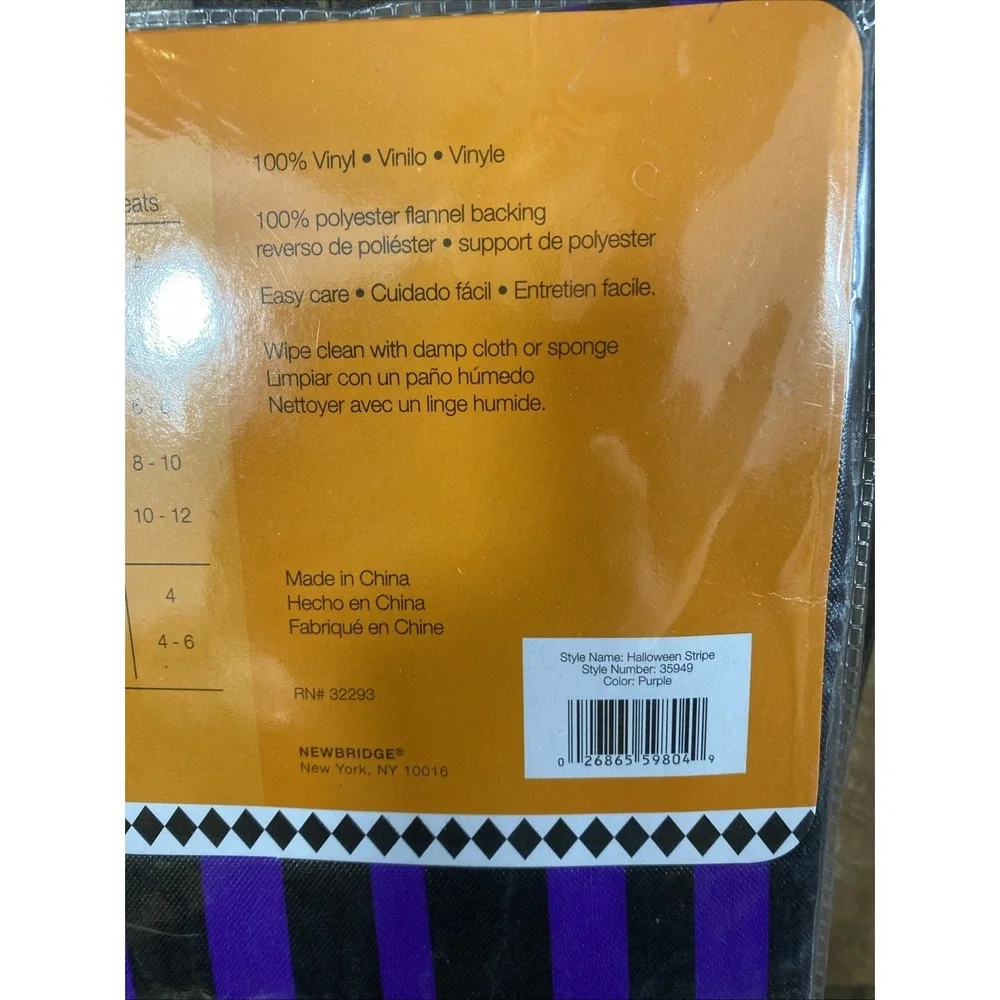 Halloween Newbridge Vinyl Tablecloth 70